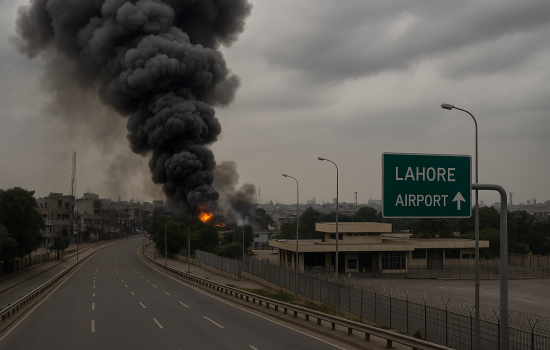 Lahore Explosions and Airspace Closure After India Strikes